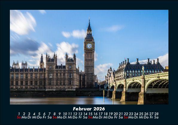 Weitere Ansicht: London 2026 Fotokalender DIN A5 | Tobias Becker