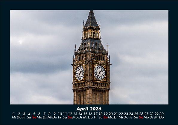 Weitere Ansicht: London 2026 Fotokalender DIN A5 | Tobias Becker