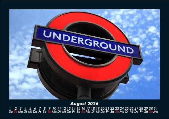 Weitere Ansicht: London 2026 Fotokalender DIN A5 | Tobias Becker