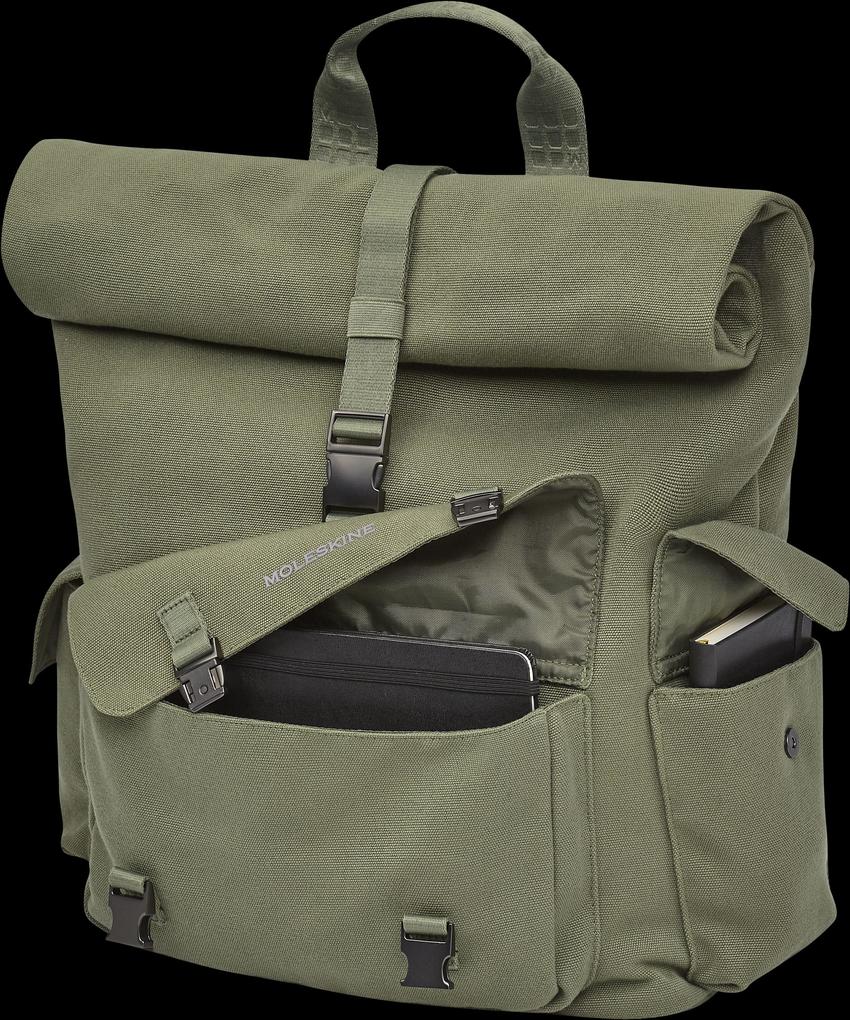 Weitere Ansicht: MOLESKINE ROLLTOP RUCKSACK GRÜN THE LEGENDARY