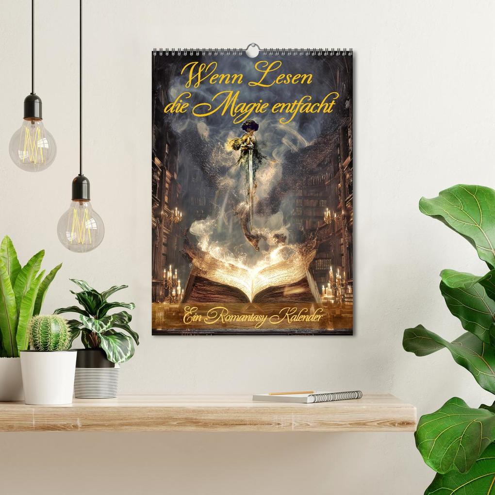 Weitere Ansicht: Wenn Lesen die Magie entfacht (Wandkalender 2026 DIN A3 hoch), CALVENDO Monatskalender | Eva Ola Feix, Calvendo