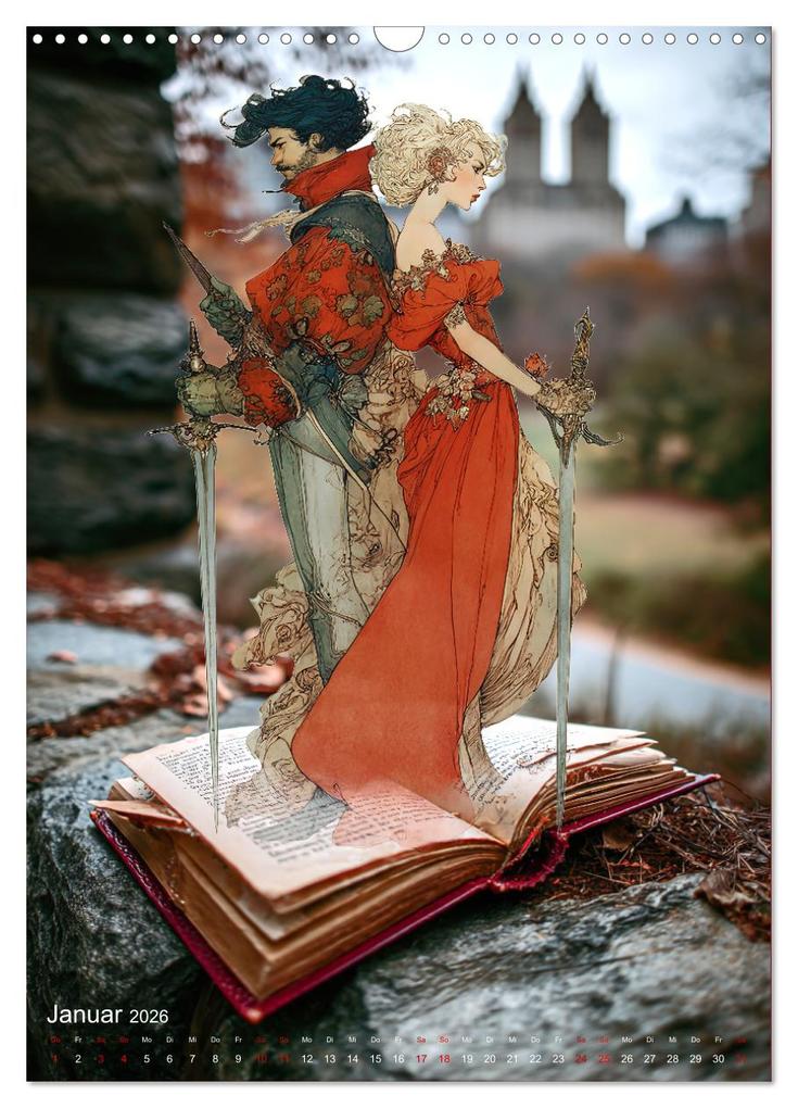 Weitere Ansicht: Wenn Lesen die Magie entfacht (Wandkalender 2026 DIN A3 hoch), CALVENDO Monatskalender | Eva Ola Feix, Calvendo