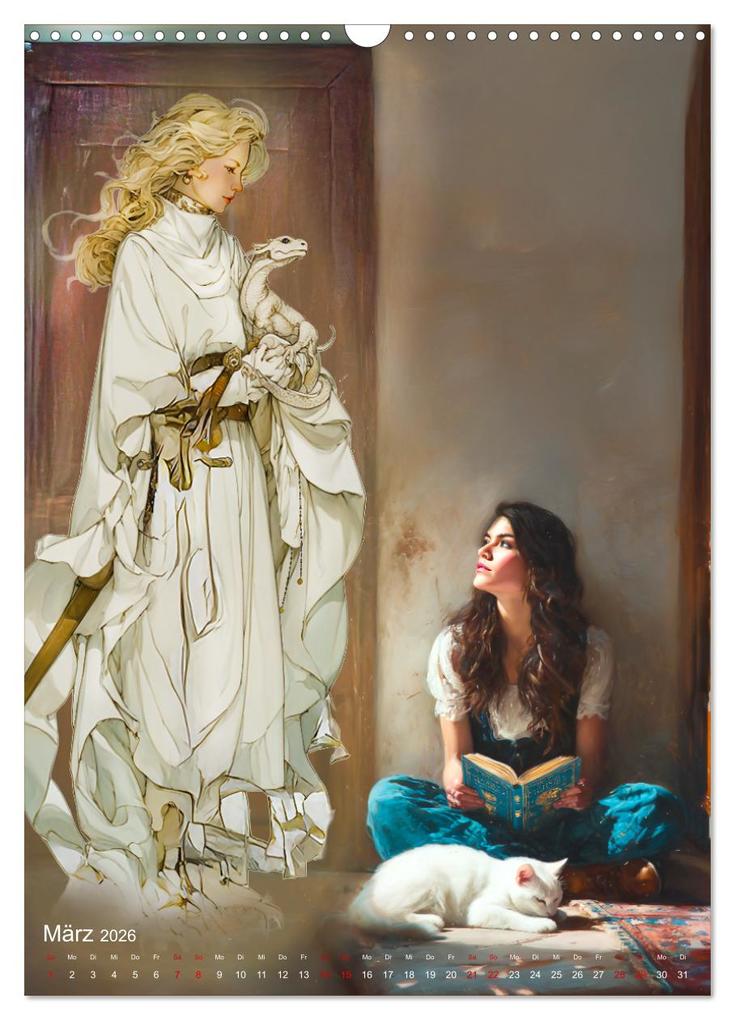 Weitere Ansicht: Wenn Lesen die Magie entfacht (Wandkalender 2026 DIN A3 hoch), CALVENDO Monatskalender | Eva Ola Feix, Calvendo
