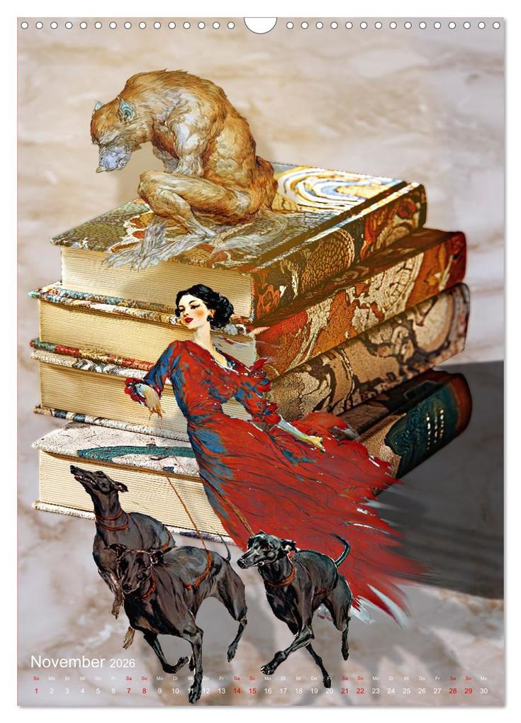 Weitere Ansicht: Wenn Lesen die Magie entfacht (Wandkalender 2026 DIN A3 hoch), CALVENDO Monatskalender | Eva Ola Feix, Calvendo
