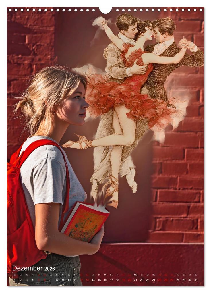 Weitere Ansicht: Wenn Lesen die Magie entfacht (Wandkalender 2026 DIN A3 hoch), CALVENDO Monatskalender | Eva Ola Feix, Calvendo