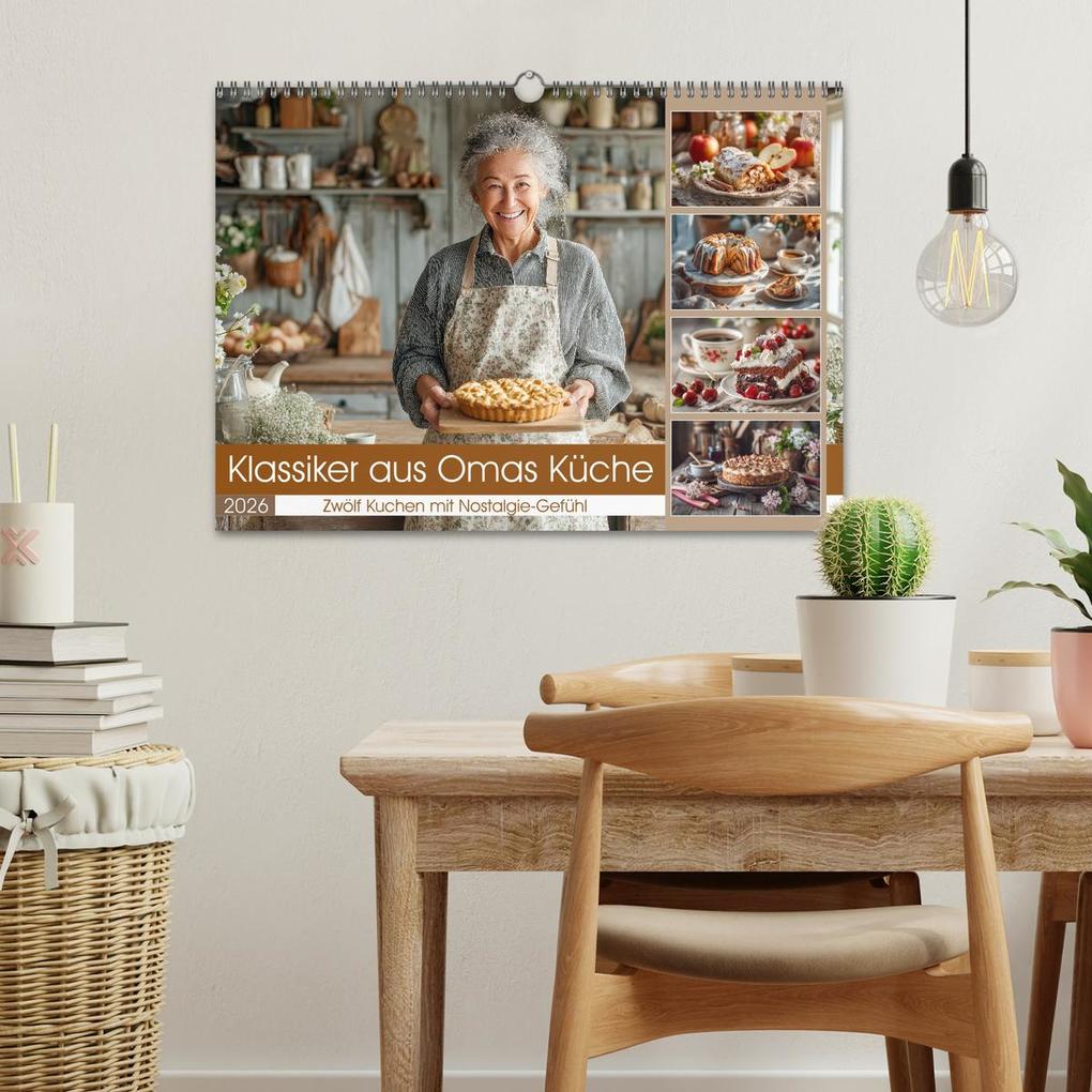 Weitere Ansicht: Klassiker aus Omas Küche - Zwölf Kuchen mit Nostalgie-Gefühl (Wandkalender 2026 DIN A3 quer), CALVENDO Monatskalender | MB Fotografie, Calvendo