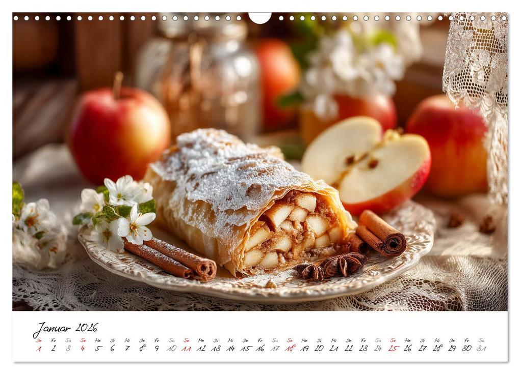 Weitere Ansicht: Klassiker aus Omas Küche - Zwölf Kuchen mit Nostalgie-Gefühl (Wandkalender 2026 DIN A3 quer), CALVENDO Monatskalender | MB Fotografie, Calvendo