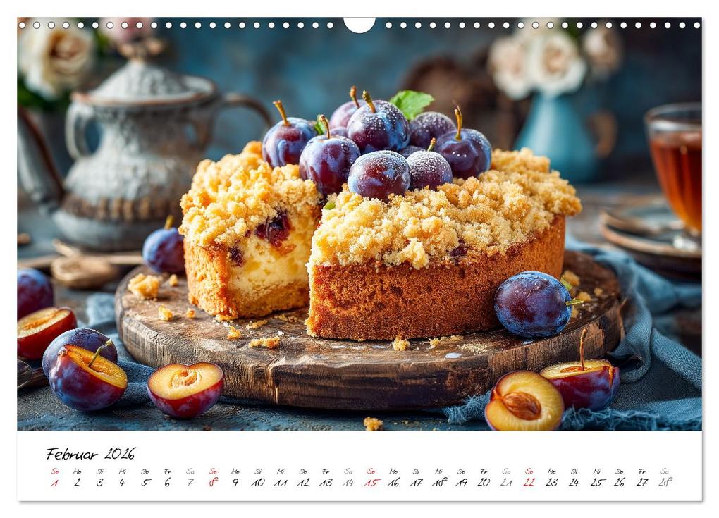Weitere Ansicht: Klassiker aus Omas Küche - Zwölf Kuchen mit Nostalgie-Gefühl (Wandkalender 2026 DIN A3 quer), CALVENDO Monatskalender | MB Fotografie, Calvendo