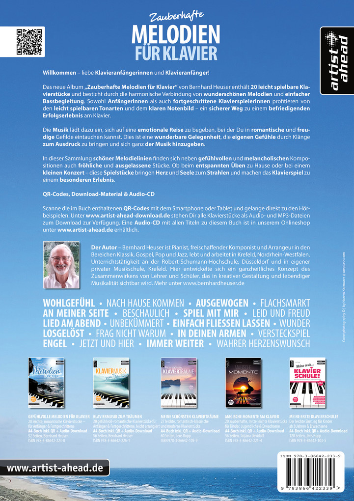 Weitere Ansicht: Zauberhafte Melodien für Klavier | Bernhard Heuser