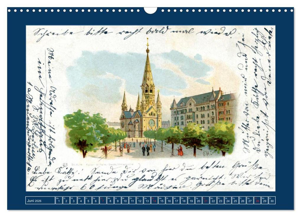 Weitere Ansicht: Historisches Berlin von 1888 bis 1918 (Wandkalender 2026 DIN A3 quer), CALVENDO Monatskalender | Jens Siebert, Calvendo