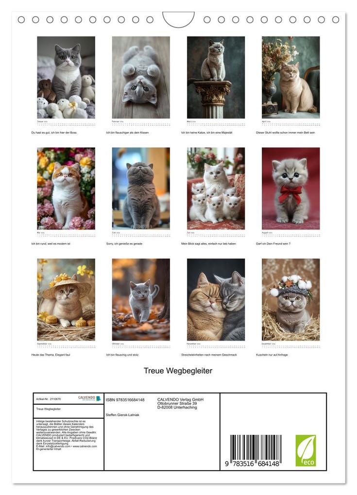 Weitere Ansicht: Treue Wegbegleiter (Wandkalender 2026 DIN A4 hoch), CALVENDO Monatskalender | Steffen Gierok-Latniak, Calvendo