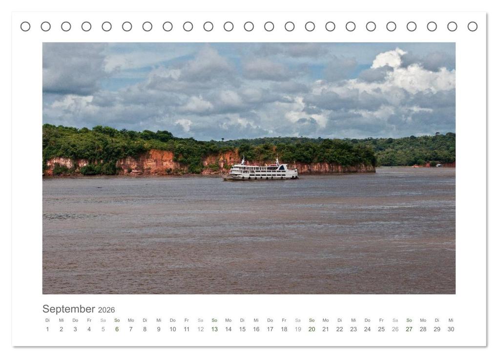 Weitere Ansicht: Amazonas, eine Reise entlang seiner Ufer (Tischkalender 2026 DIN A5 quer), CALVENDO Monatskalender | Christiane Calmbacher, Calvendo