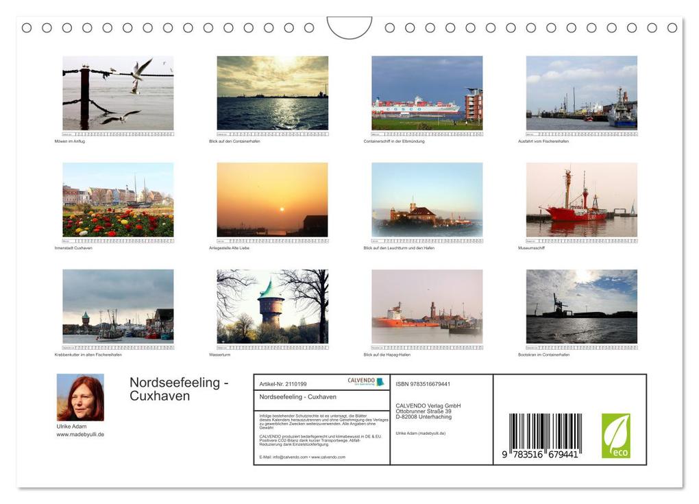 Weitere Ansicht: Nordseefeeling - Cuxhaven (Wandkalender 2026 DIN A4 quer), CALVENDO Monatskalender | Ulrike Adam, Calvendo