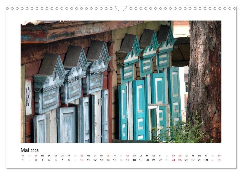 Weitere Ansicht: Holzhäuser in Irkutsk (Wandkalender 2026 DIN A3 quer), CALVENDO Monatskalender | Lucy M. Laube, Calvendo