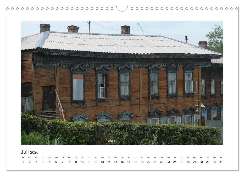 Weitere Ansicht: Holzhäuser in Irkutsk (Wandkalender 2026 DIN A3 quer), CALVENDO Monatskalender | Lucy M. Laube, Calvendo