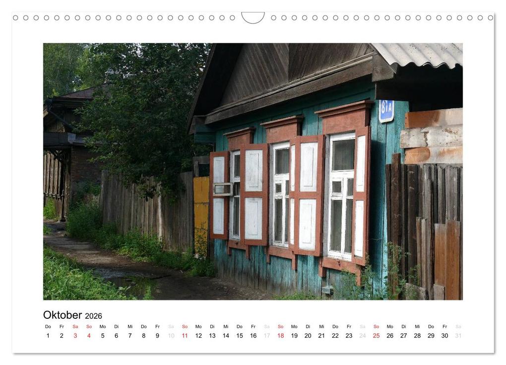 Weitere Ansicht: Holzhäuser in Irkutsk (Wandkalender 2026 DIN A3 quer), CALVENDO Monatskalender | Lucy M. Laube, Calvendo