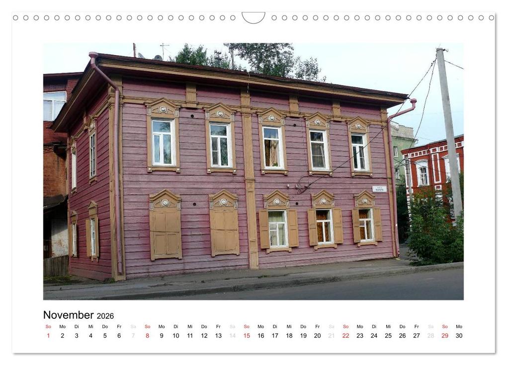 Weitere Ansicht: Holzhäuser in Irkutsk (Wandkalender 2026 DIN A3 quer), CALVENDO Monatskalender | Lucy M. Laube, Calvendo