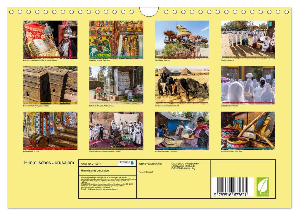 Weitere Ansicht: Himmlisches Jerusalem (Wandkalender 2026 DIN A4 quer), CALVENDO Monatskalender | Rainer F. Steußloff, Calvendo