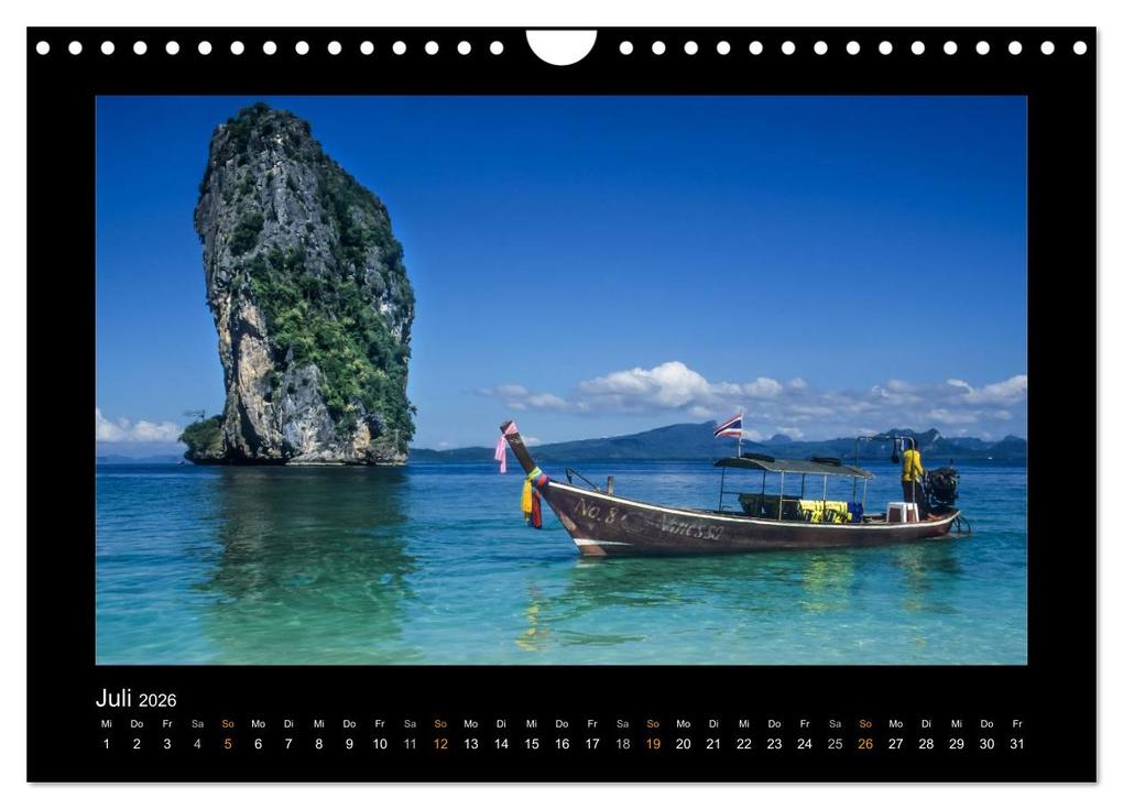 Weitere Ansicht: Thailand - Traumstrände und Tempel (Wandkalender 2026 DIN A4 quer), CALVENDO Monatskalender | Christian Müringer, Calvendo