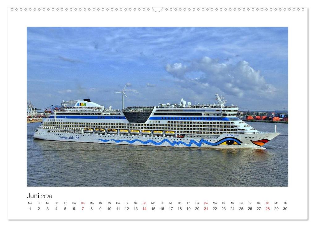 Weitere Ansicht: Kreuzfahrtschiffe Kurs Hamburg 2026 (Wandkalender 2026 DIN A2 quer), CALVENDO Monatskalender | Christoph Stempel, Calvendo