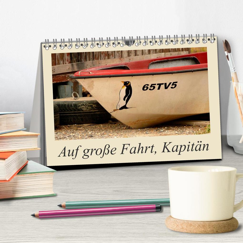 Weitere Ansicht: Auf große Fahrt, Kapitän (Tischkalender 2026 DIN A5 quer), CALVENDO Monatskalender | Lucy M. Laube, Calvendo