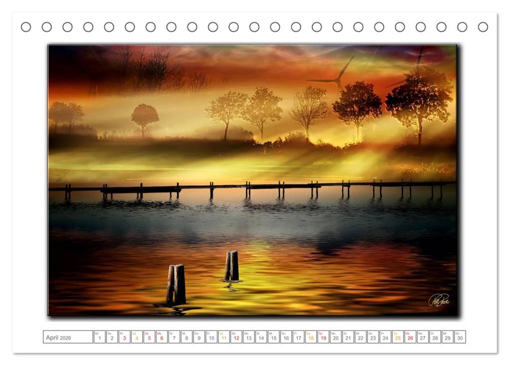Weitere Ansicht: Zwischen den Zeiten - Zeiten der Ruhe und Entspannung (Tischkalender 2026 DIN A5 quer), CALVENDO Monatskalender | Peter Roder, Calvendo