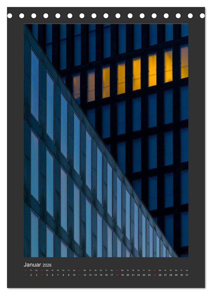 Weitere Ansicht: Plakative Architektur (Tischkalender 2026 DIN A5 hoch), CALVENDO Monatskalender | Enrico Caccia, Calvendo