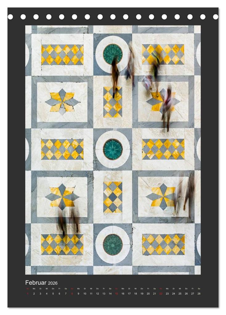 Weitere Ansicht: Plakative Architektur (Tischkalender 2026 DIN A5 hoch), CALVENDO Monatskalender | Enrico Caccia, Calvendo