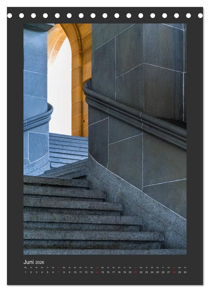 Weitere Ansicht: Plakative Architektur (Tischkalender 2026 DIN A5 hoch), CALVENDO Monatskalender | Enrico Caccia, Calvendo
