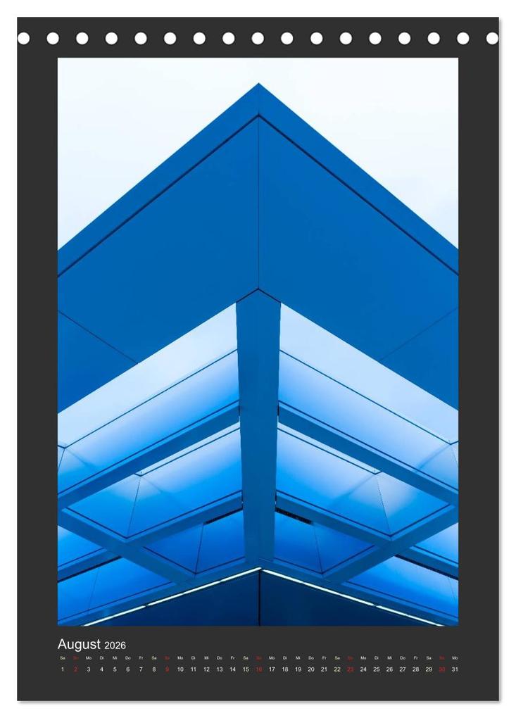 Weitere Ansicht: Plakative Architektur (Tischkalender 2026 DIN A5 hoch), CALVENDO Monatskalender | Enrico Caccia, Calvendo