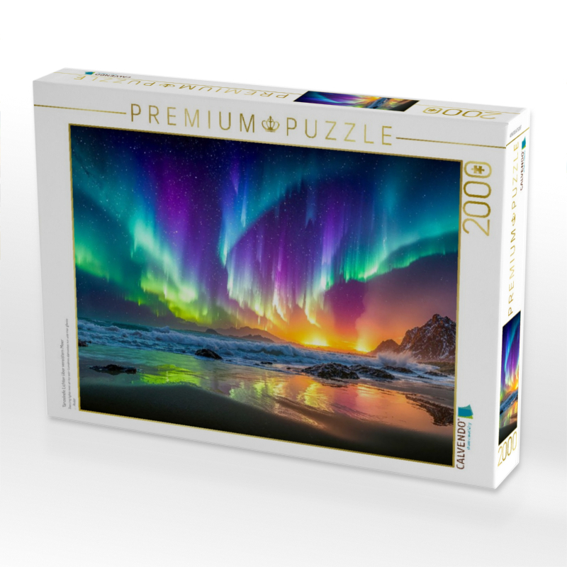 Weitere Ansicht: CALVENDO Puzzle Tänzelnde Lichter über vereistem Meer | 2000 Teile Lege-Größe 90x67cm Foto-Puzzle für glückliche Stunden | Calvendo