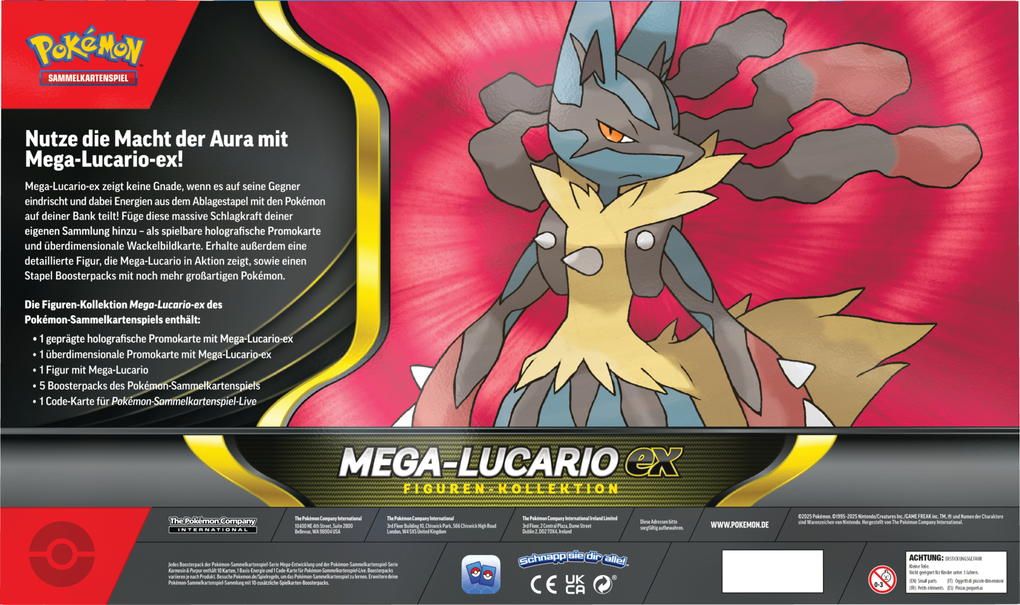 Weitere Ansicht: Pokémon (Sammelkartenspiel), PKM Mega-Lucario Figuren-Kollektion