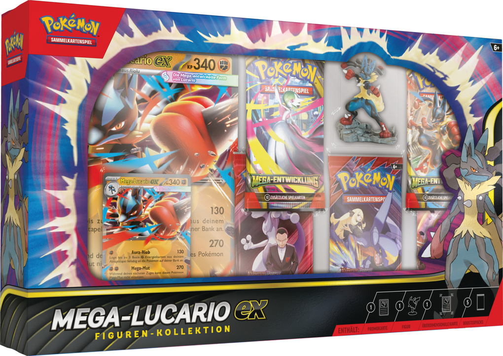Weitere Ansicht: Pokémon (Sammelkartenspiel), PKM Mega-Lucario Figuren-Kollektion