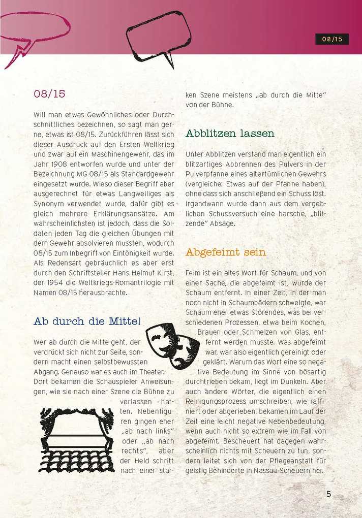 Weitere Ansicht: Redensarten & Sprichwörter | Christa Pöppelmann