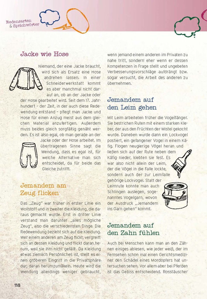 Weitere Ansicht: Redensarten & Sprichwörter | Christa Pöppelmann