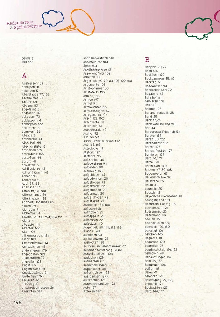 Weitere Ansicht: Redensarten & Sprichwörter | Christa Pöppelmann