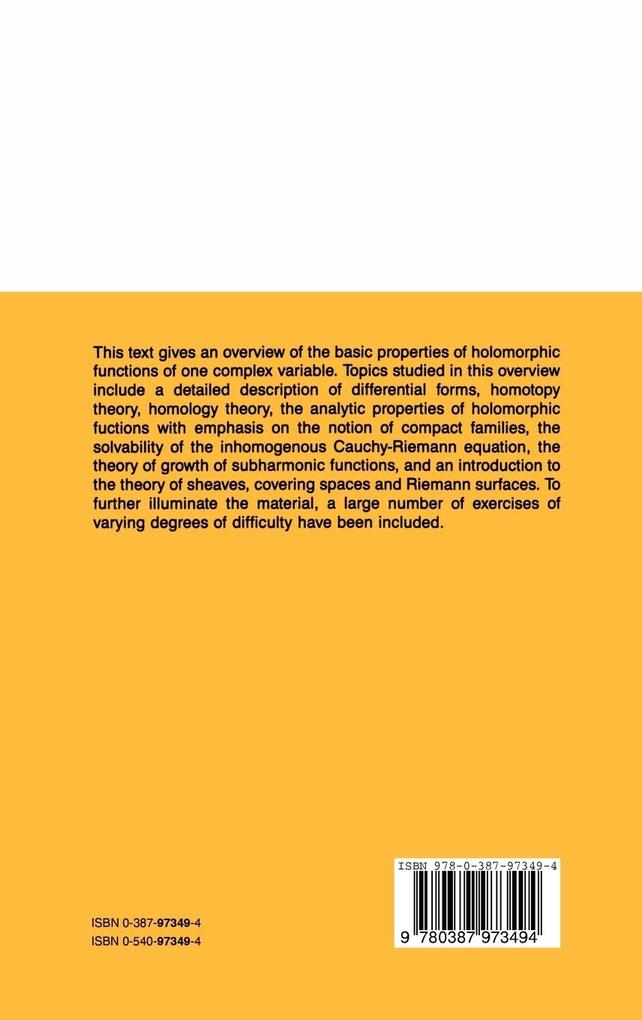 Weitere Ansicht: Complex Variables | Carlos A. Berenstein, Roger Gay