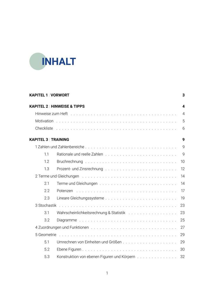 Weitere Ansicht: Prüfungsheft & Training - 2026 Mathematik Hauptschule 10. Klasse - Niedersachsen - Original-Prüfungen und Lösungen