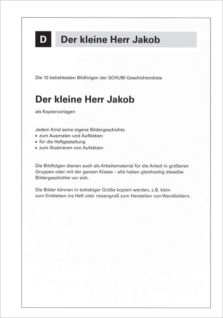 Weitere Ansicht: Der kleine Herr Jakob | Hans-Jürgen Press