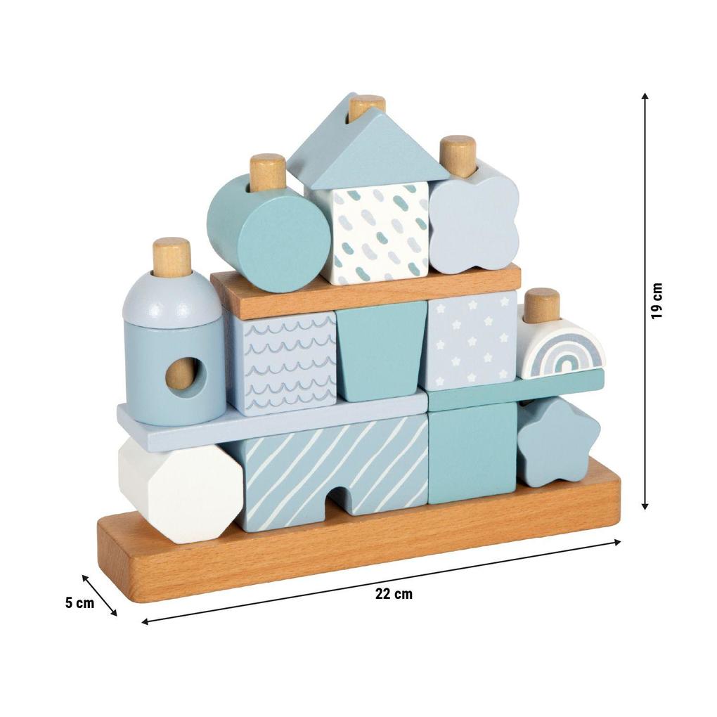 Weitere Ansicht: Stapelhaus blau