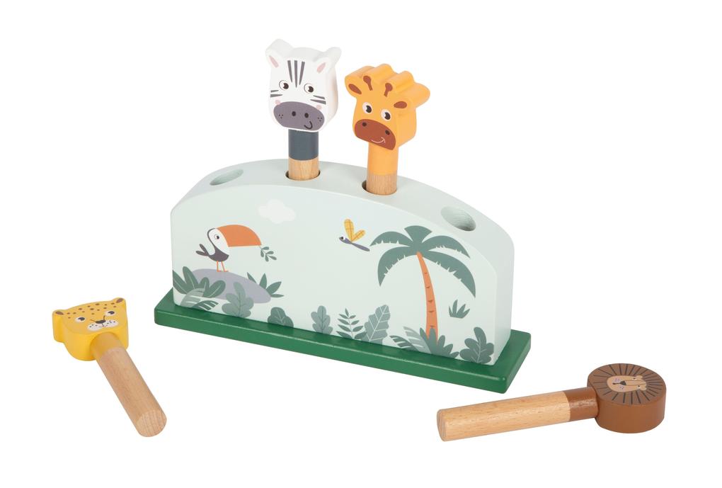 Weitere Ansicht: Steckspiel hüpfende Tiere "Safari"