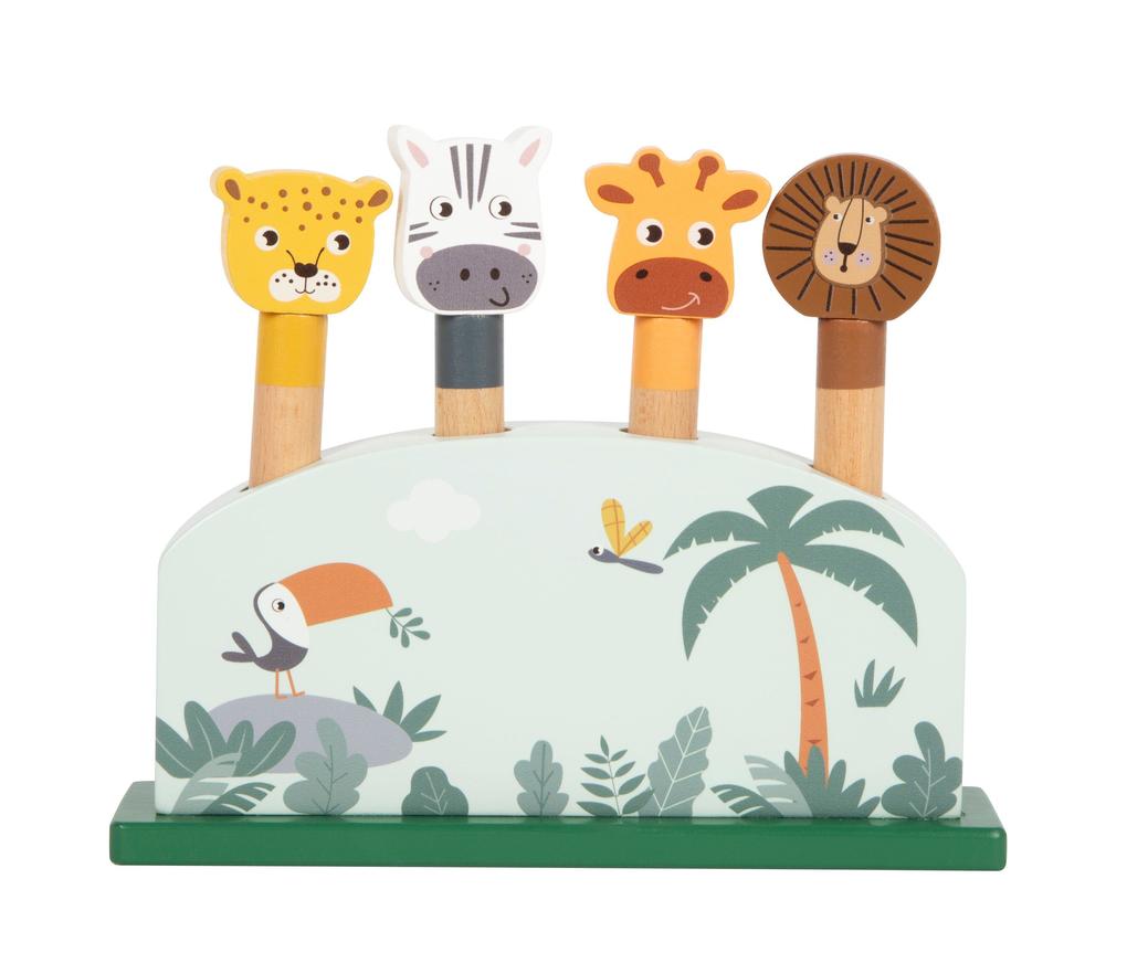 Weitere Ansicht: Steckspiel hüpfende Tiere "Safari"