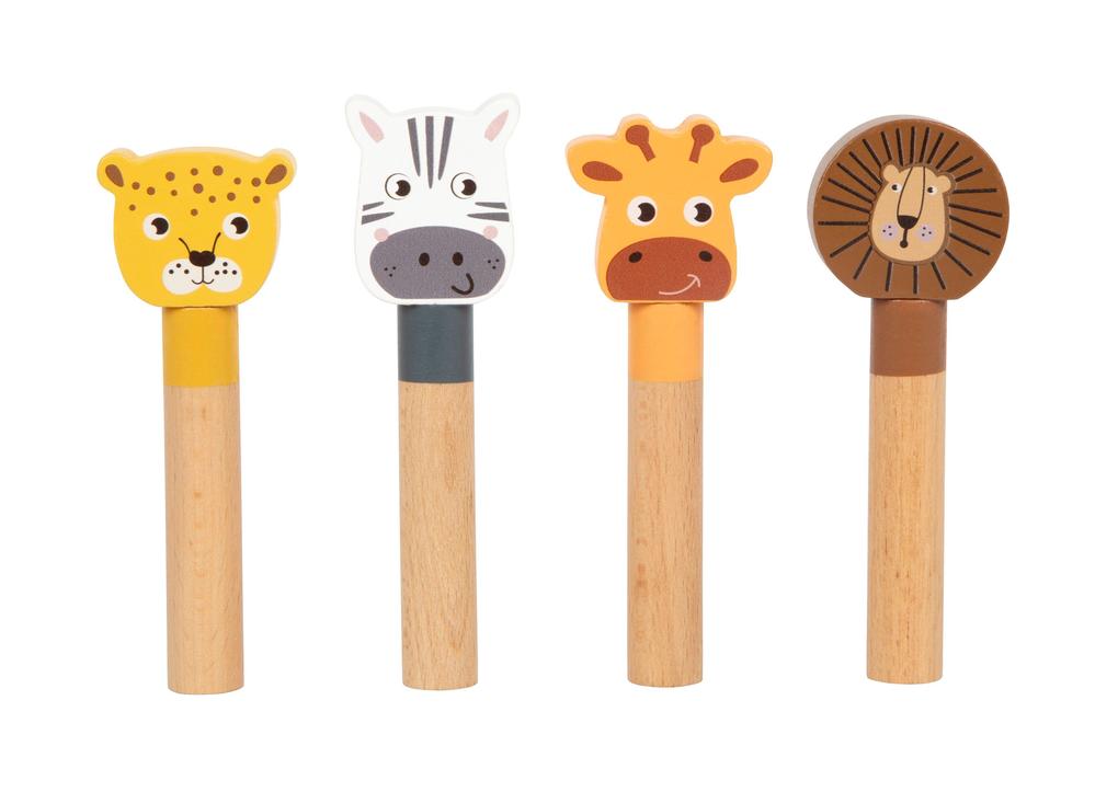 Weitere Ansicht: Steckspiel hüpfende Tiere "Safari"