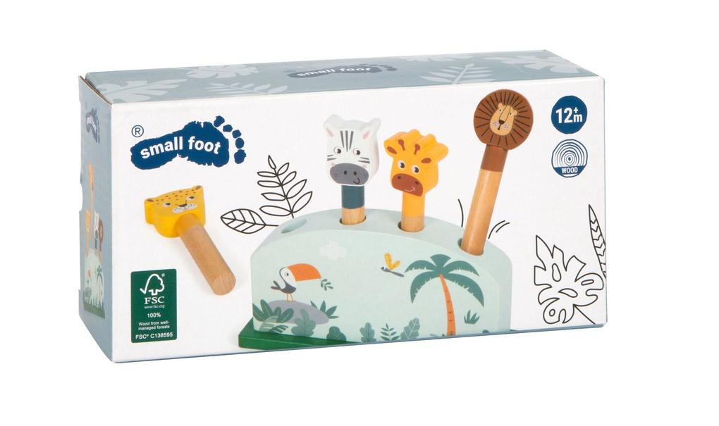 Weitere Ansicht: Steckspiel hüpfende Tiere "Safari"