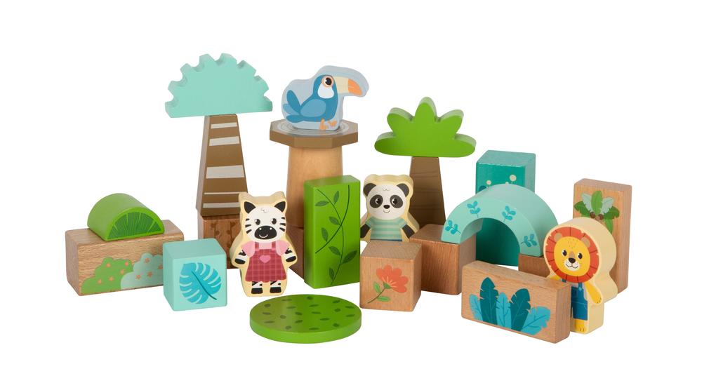Weitere Ansicht: Holzbausteine "Jungle Friends"