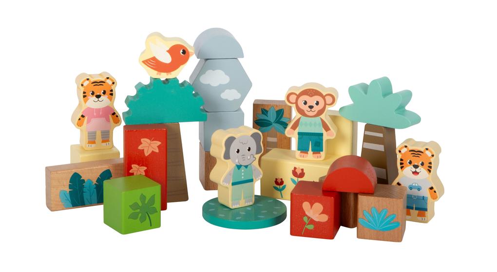 Weitere Ansicht: Holzbausteine "Jungle Friends"