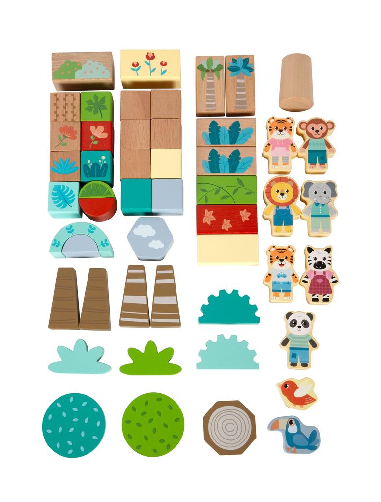 Weitere Ansicht: Holzbausteine "Jungle Friends"