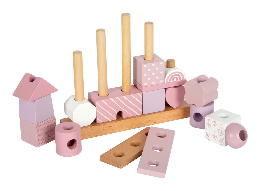 Weitere Ansicht: Stapelhaus rosa