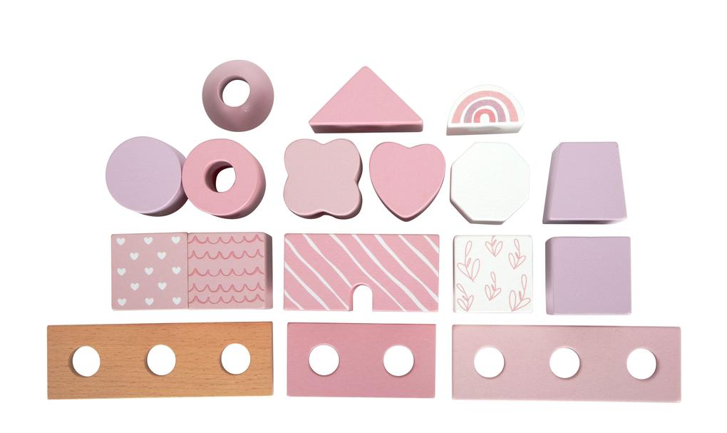 Weitere Ansicht: Stapelhaus rosa