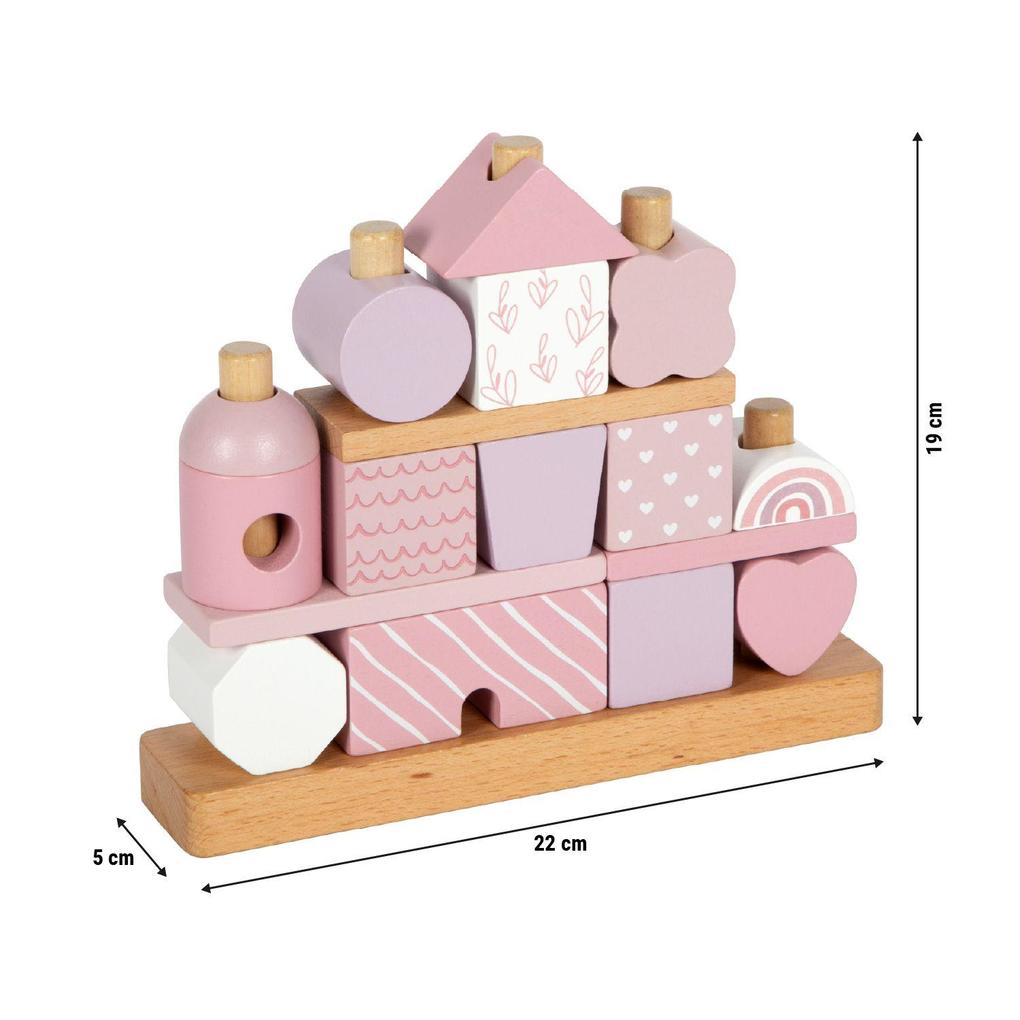 Weitere Ansicht: Stapelhaus rosa